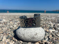 Chunky Hammered Silver Bangle