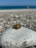 Asymmetrical Gold Ring