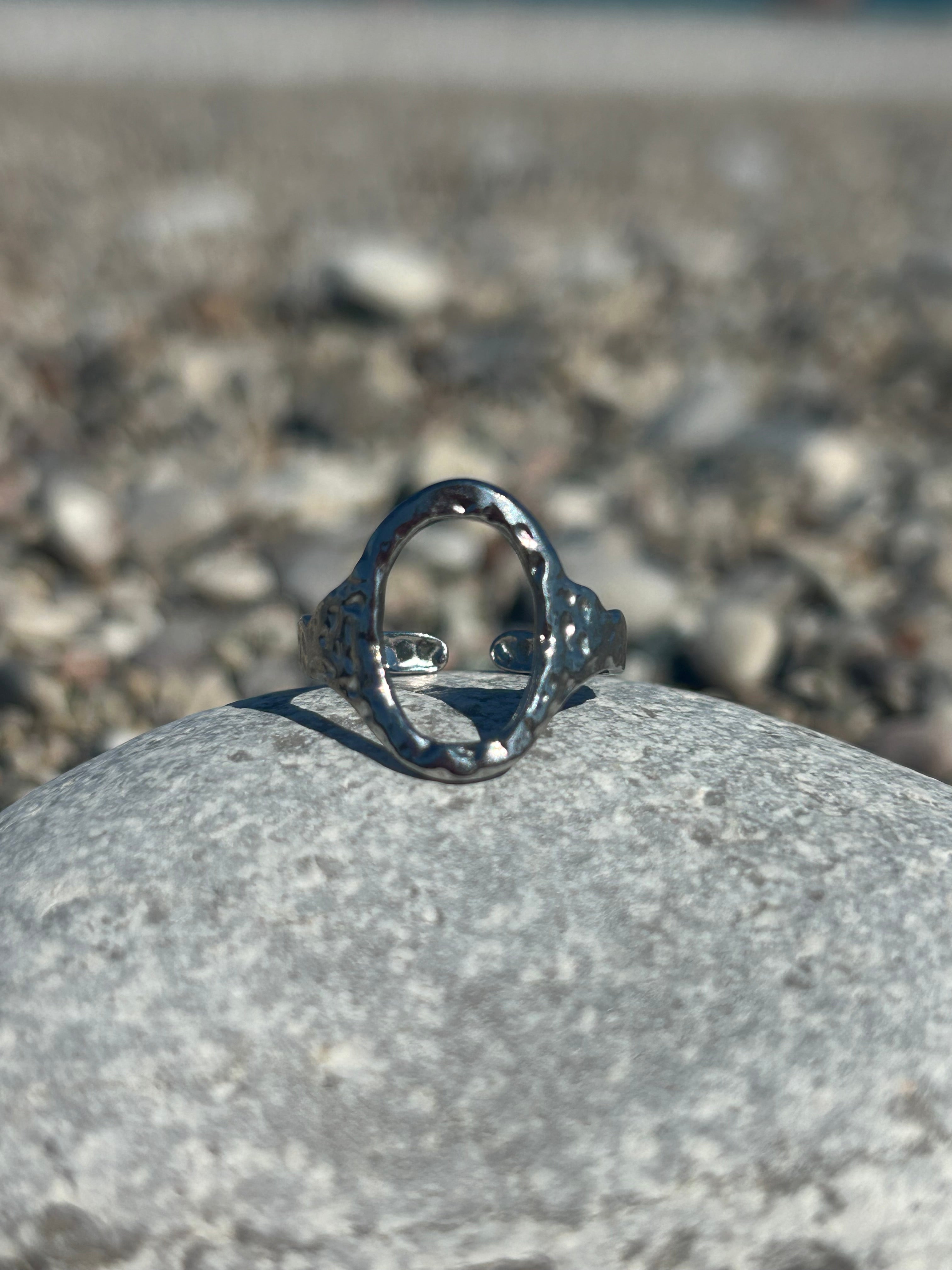 Oval Silver Ring