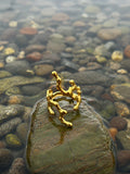 Coral Gold Ring