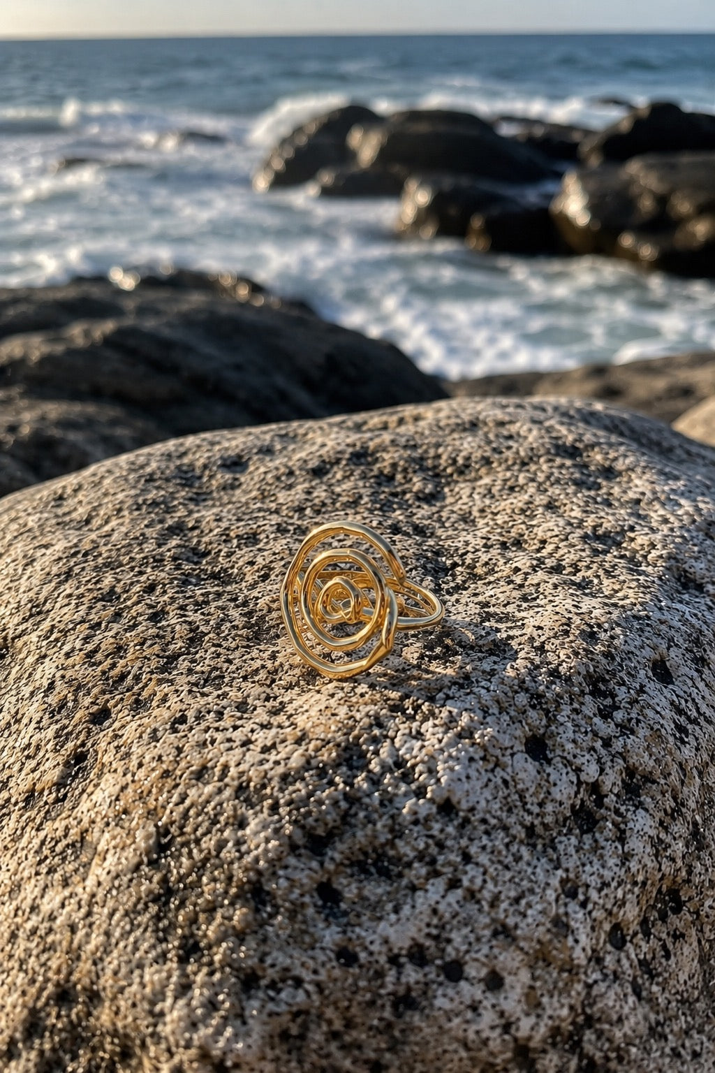 Chunky Spiral Gold Ring